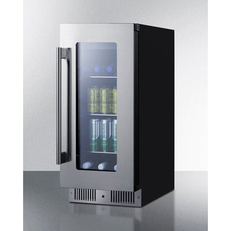 Summit 15 Inch Wide Built In Beverage Center CL156BV1 Beverage Centers CL156BV1 Wine Coolers Empire