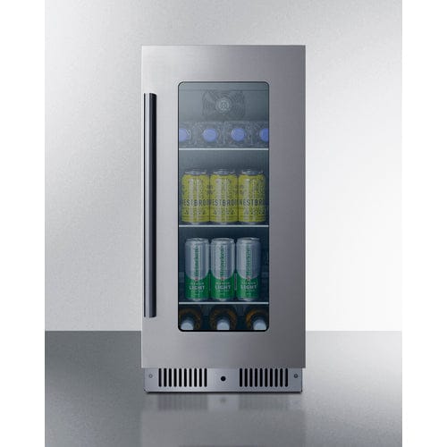 Summit 15 Inch Wide Built In Beverage Center CL156BV1 Beverage Centers CL156BV1 Wine Coolers Empire