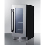 Summit 15 Inch Wide Built In Beverage Center CL156BV1 Beverage Centers CL156BV1 Wine Coolers Empire
