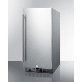 Summit 15" Stainless Steel Built-In All-Refrigerator ALR15BCSS Refrigerators ALR15BCSS Wine Coolers Empire