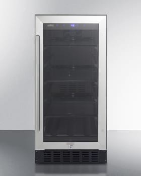 Summit 15" Stainless Steel Built-In Beverage Center ALBV15CSS Wine Coolers Empire