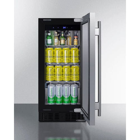 Summit 15" Stainless Steel Door All-Refrigerator ASDS1523 Refrigerators ASDS1523 Wine Coolers Empire