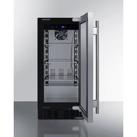Summit 15" Stainless Steel Door All-Refrigerator ASDS1523 Refrigerators ASDS1523 Wine Coolers Empire