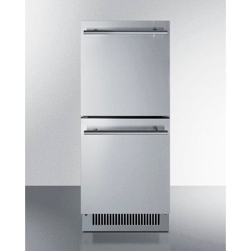 Summit 15" Wide 2-Drawer All-Refrigerator ADA Compliant ADRD15 Refrigerators ADRD15 Wine Coolers Empire