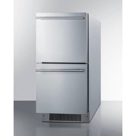 Summit 15" Wide 2-Drawer All-Refrigerator ADA Compliant ADRD15 Refrigerators ADRD15 Wine Coolers Empire