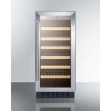 Summit 15" Wide Built-In Wine Fridge SWC1535BCSS Wine Coolers SWC1535BCSS Wine Coolers Empire