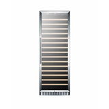 Summit 171 Bottle Single Zone Stainless Steel Wine Fridge SWC1926 Wine Coolers SWC1926 Wine Coolers Empire