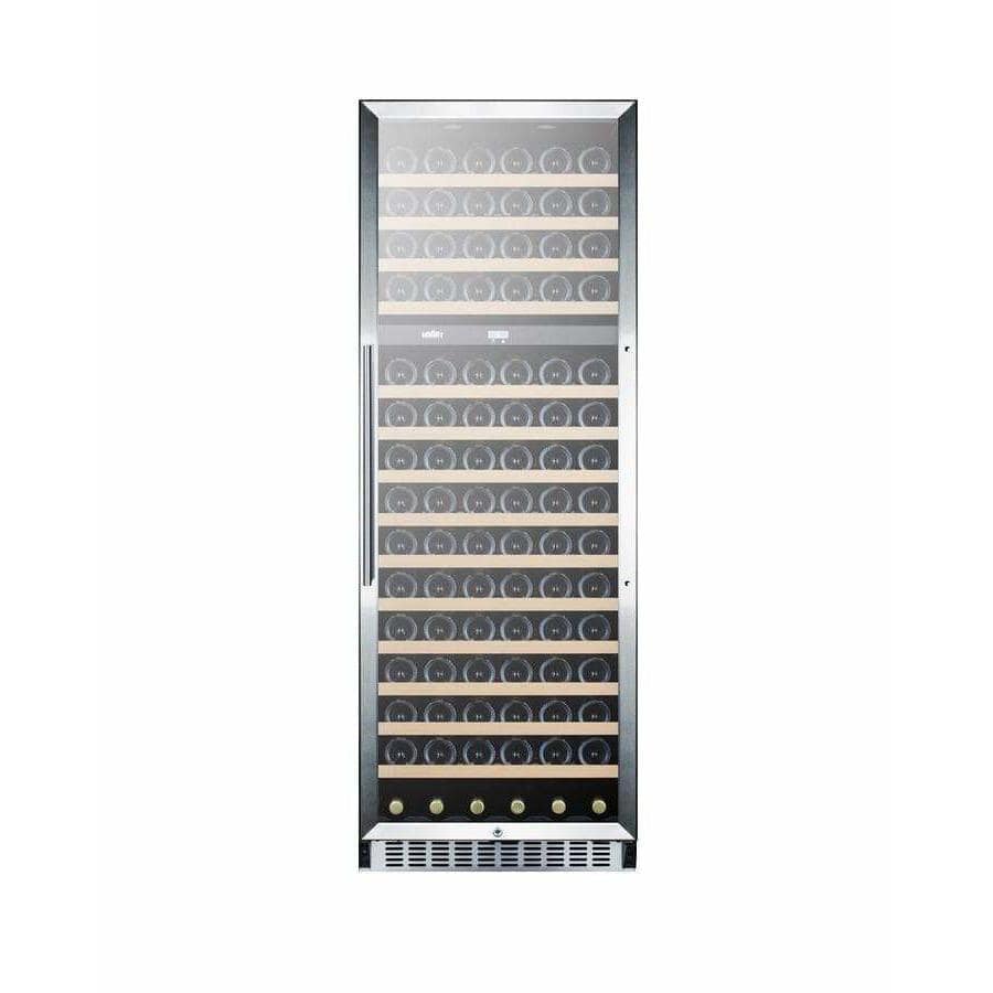 Summit 174 Bottle Dual Zone Stainless Steel Wine Fridge SWC1966 Wine Coolers SWC1966 Wine Coolers Empire