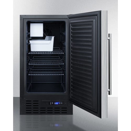 Summit 18" ADA Stainless Drain Free Icemaker BIM18SSADA Ice Makers BIM18SSADA Wine Coolers Empire