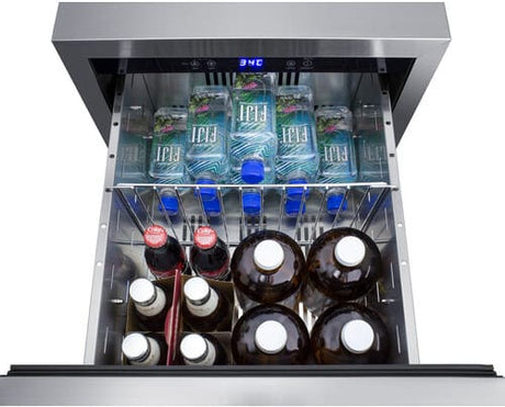 Summit 18" Panel Ready 2-Drawer All-Refrigerator ADRD18PNR Refrigerators ADRD18PNR Wine Coolers Empire