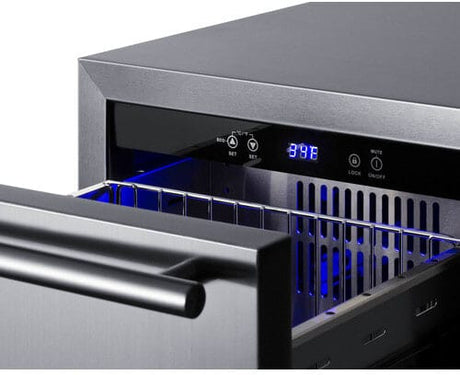 Summit 18" Panel Ready 2-Drawer All-Refrigerator ADRD18PNR Refrigerators ADRD18PNR Wine Coolers Empire