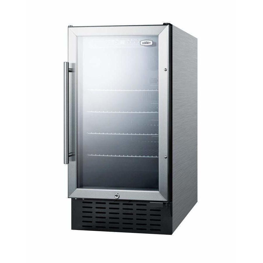 Summit 18" Wide Built-In ADA Compliant Beverage Fridge SCR1841BCSSADA Beverage Centers SCR1841BCSSADA Wine Coolers Empire