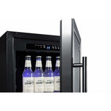 Summit 18" Wide Built-In Beverage Fridge SCR1841B Beverage Centers SCR1841B Wine Coolers Empire