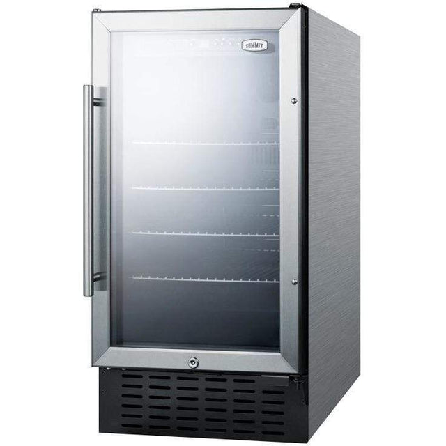 Summit 18" Wide Built-In Beverage Fridge SCR1841BCSS Beverage Centers SCR1841BCSS Wine Coolers Empire