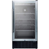 Summit 18" Wide Built-In Beverage Fridge SCR1841BCSS Beverage Centers SCR1841BCSS Wine Coolers Empire