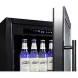 Summit 18" Wide Built-In Beverage Fridge SCR1841BCSS Beverage Centers SCR1841BCSS Wine Coolers Empire