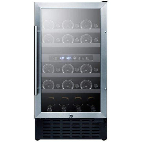 Summit 18" Wide Built-In Wine Fridge SWC182Z Wine Coolers SWC182Z Wine Coolers Empire