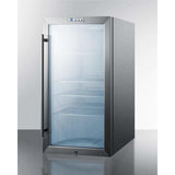 Summit 19" Wide Built-In Beverage Fridge SCR486LBICSS Beverage Centers SCR486LBICSS Wine Coolers Empire