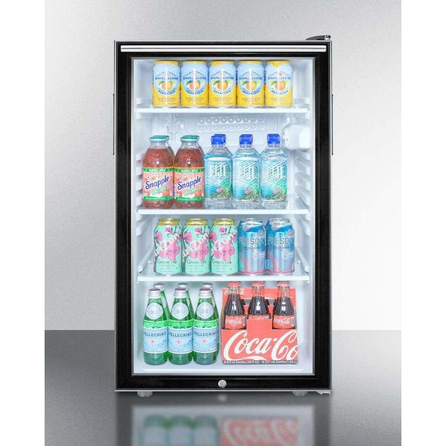 Summit 20" Wide All-Refrigerator, ADA Compliant Beverage Fridge SCR500BL7HHADA Beverage Centers SCR500BL7HHADA Wine Coolers Empire