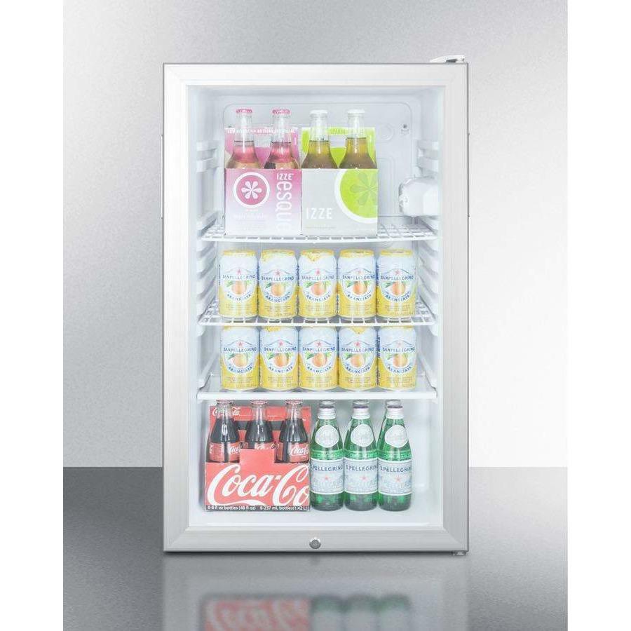 Summit 20" Wide All-Refrigerator Beverage Fridge SCR450L7 Beverage Centers SCR450L7 Wine Coolers Empire