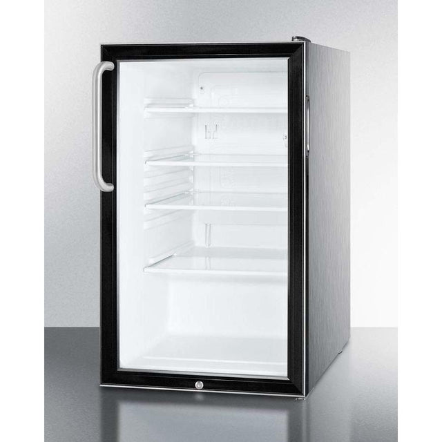 Summit 20" Wide Built-In All-Refrigerator, ADA Compliant Beverage Fridge SCR500BL7CSSADA Beverage Centers SCR500BL7CSSADA Wine Coolers Empire