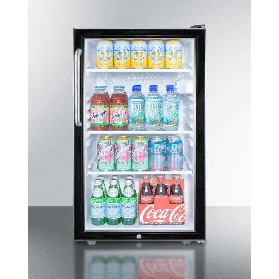 Summit 20" Wide Built-In All-Refrigerator, ADA Compliant Beverage Fridge SCR500BL7CSSADA Beverage Centers SCR500BL7CSSADA Wine Coolers Empire