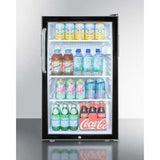 Summit 20" Wide Built-In All-Refrigerator, ADA Compliant Beverage Fridge SCR500BLBI7TBADA Beverage Centers SCR500BLBI7TBADA Wine Coolers Empire