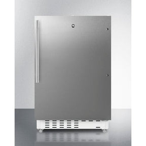 Summit 21" ADA Compliant Stainless Refrigerator-Freezer ALRF48SSHV Refrigerators ALRF48SSHV Wine Coolers Empire