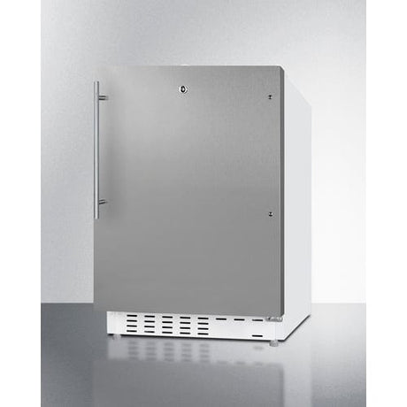 Summit 21" ADA Compliant Stainless Refrigerator-Freezer ALRF48SSHV Refrigerators ALRF48SSHV Wine Coolers Empire