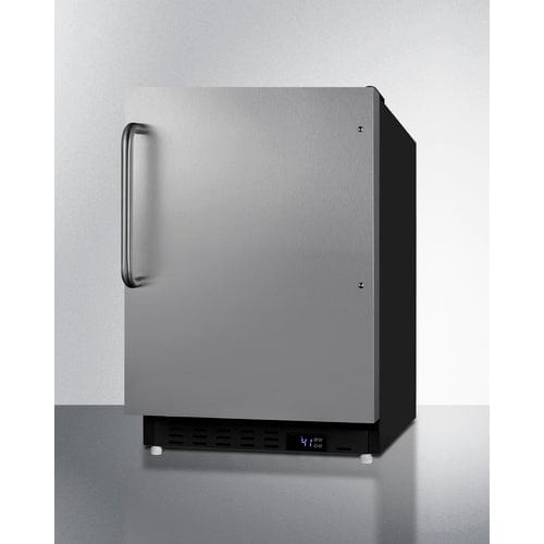 Summit 21" ADA Compliant Stainless Steel All-Refrigerator ALR47BSSTB Wine Coolers Empire