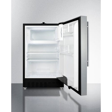 Summit 21" Built-In Refrigerator-Freezer ALRF49BSSHV Refrigerators ALRF49BSSHV Wine Coolers Empire