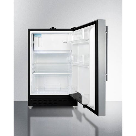 Summit 21" Stainless Door Refrigerator-Freezer ALRF49BCSSHV Refrigerators ALRF49BCSSHV Wine Coolers Empire