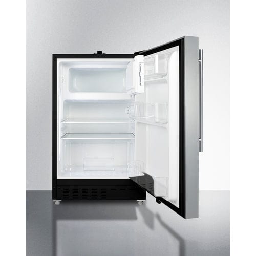 Summit 21" Stainless Door Refrigerator-Freezer ALRF49BCSSHV Wine Coolers Empire