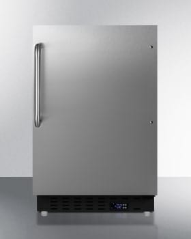 Summit 21" Stainless Steel Built-In ADA Compliant Freezer ALFZ37BCSS Wine Coolers Empire