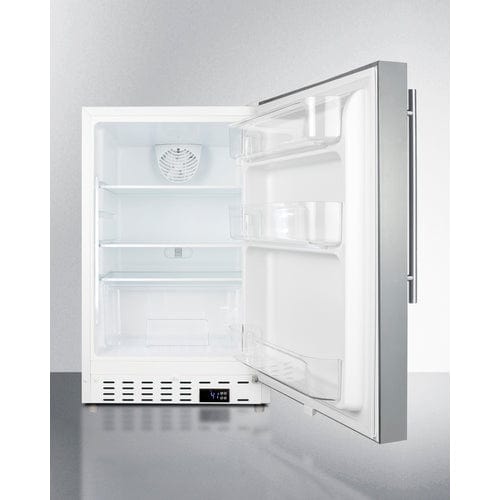 Summit 21" Stainless Steel Built-In All-Refrigerator ALR46WCSSHV Wine Coolers Empire