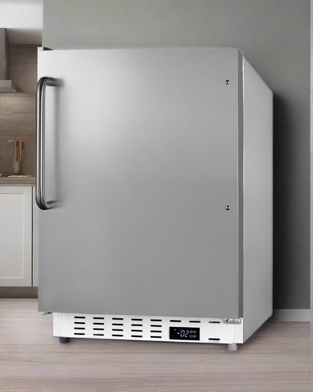 Summit 21" Stainless Steel Built-in Freezer ALFZ36CSS Freezers ALFZ36CSS Wine Coolers Empire