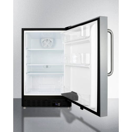 Summit 21" Stainless Steel Finish All-Refrigerator ALR47BCSS Refrigerators ALR47BCSS Wine Coolers Empire