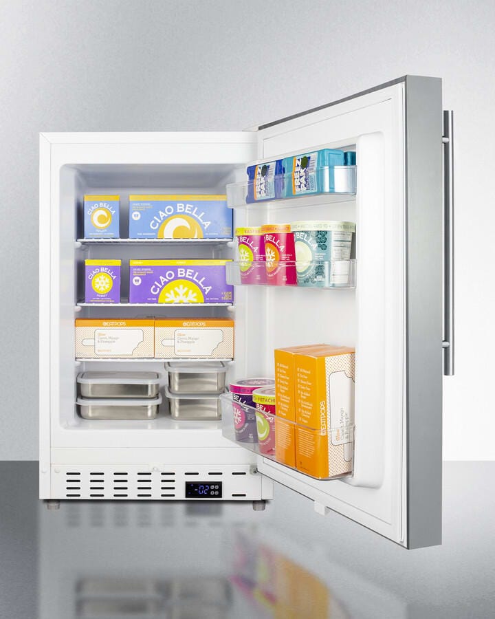 Summit 21" Undercounter Built-In All-Refrigerator ALFZ36SSHV Freezers ALFZ36SSHV Wine Coolers Empire