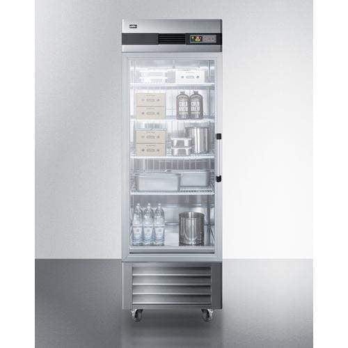 Summit 23 Cu.Ft. Reach-In Refrigerator SCR23SSGLH Beverage Centers SCR23SSGLH Wine Coolers Empire