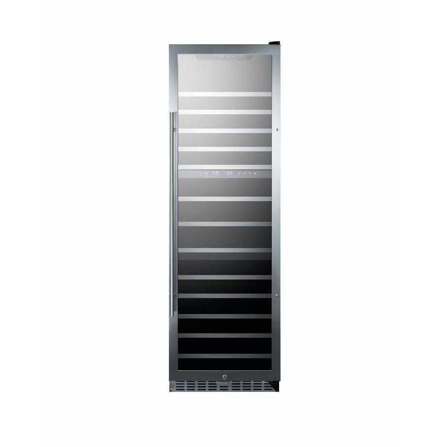 Summit 24" 133 Bottle Triple Zone Stainless Steel Wine Fridge SWC1987T Wine Coolers SWC1987T Wine Coolers Empire