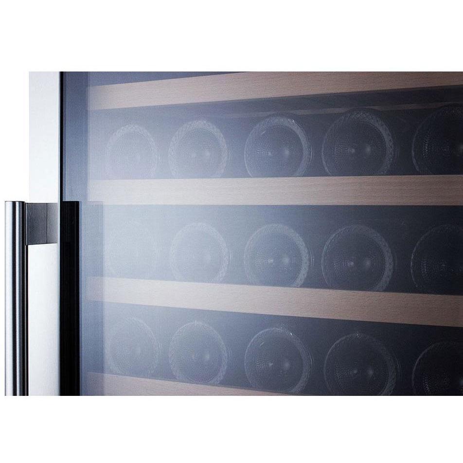 Summit 24"  174 Bottle Dual Zone All Stainless Steel Wine Fridge SWC1966CSS Wine Coolers SWC1966CSS Wine Coolers Empire