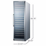 Summit 24"  174 Bottle Dual Zone All Stainless Steel Wine Fridge SWC1966CSS Wine Coolers SWC1966CSS Wine Coolers Empire