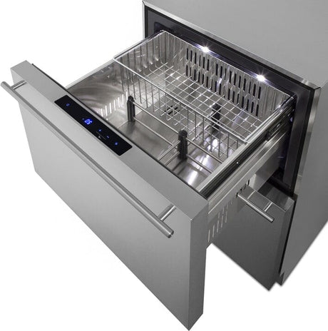Summit 24" 2 Drawer All-Freezer ADFD243CSS Freezers ADFD243CSS Wine Coolers Empire