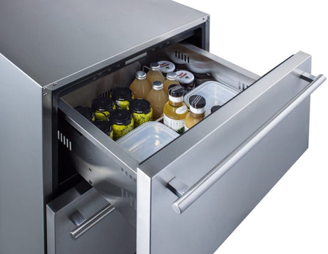 Summit 24" 2-Drawer All-Refrigerator ADRD24 Refrigerators ADRD24 Wine Coolers Empire