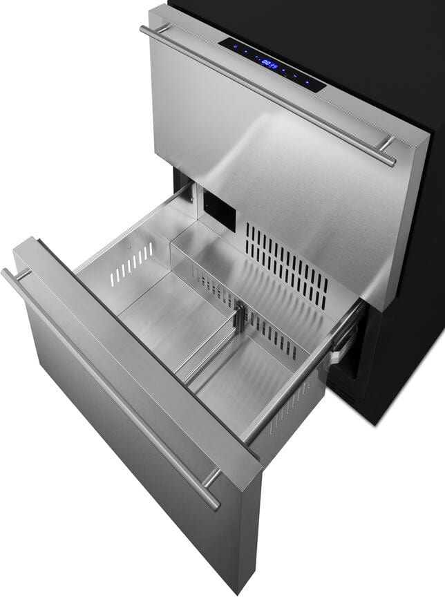 Summit 24" 2-Drawer Refrigerator-Freezer ADRF244 Wine Coolers Empire