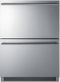 Summit 24" 2-Drawer Stainless Steel Freezer ADFD2D24 Freezers ADFD2D24 Wine Coolers Empire