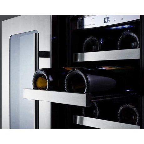 Summit 24" 5.8 cu. ft. Stainless Steel Built-In Dual Zone French Door Wine Coolers CL242WBVCSS Beverage Centers CL242WBVCSS Wine Coolers Empire