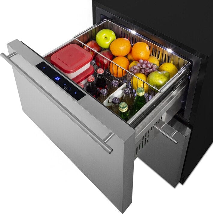 Summit 24" ADA Compliant 2-Drawer All-Refrigerator ADRD241 Wine Coolers Empire