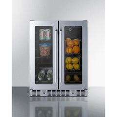Summit 24" ADA Compliant Dual Zone Produce Refrigerator ALFD24WBVPANTRY Wine Coolers Empire