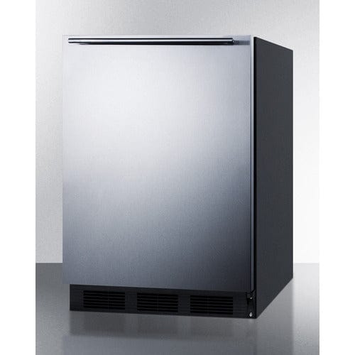 Summit 24" Black Cabinet Refrigerator-Freezer CT663BKSSHH Wine Coolers Empire